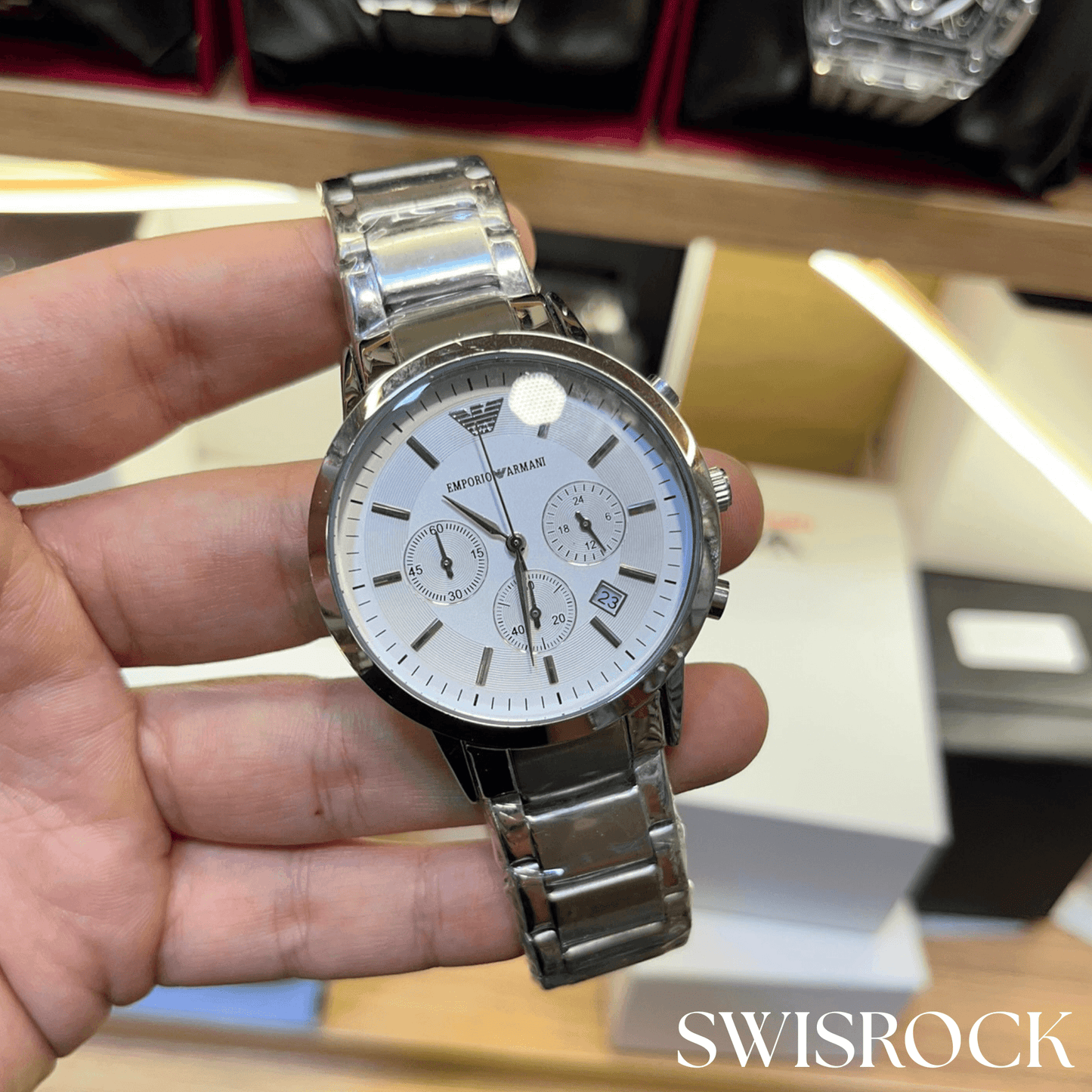 Chronographe Élégance Blanc