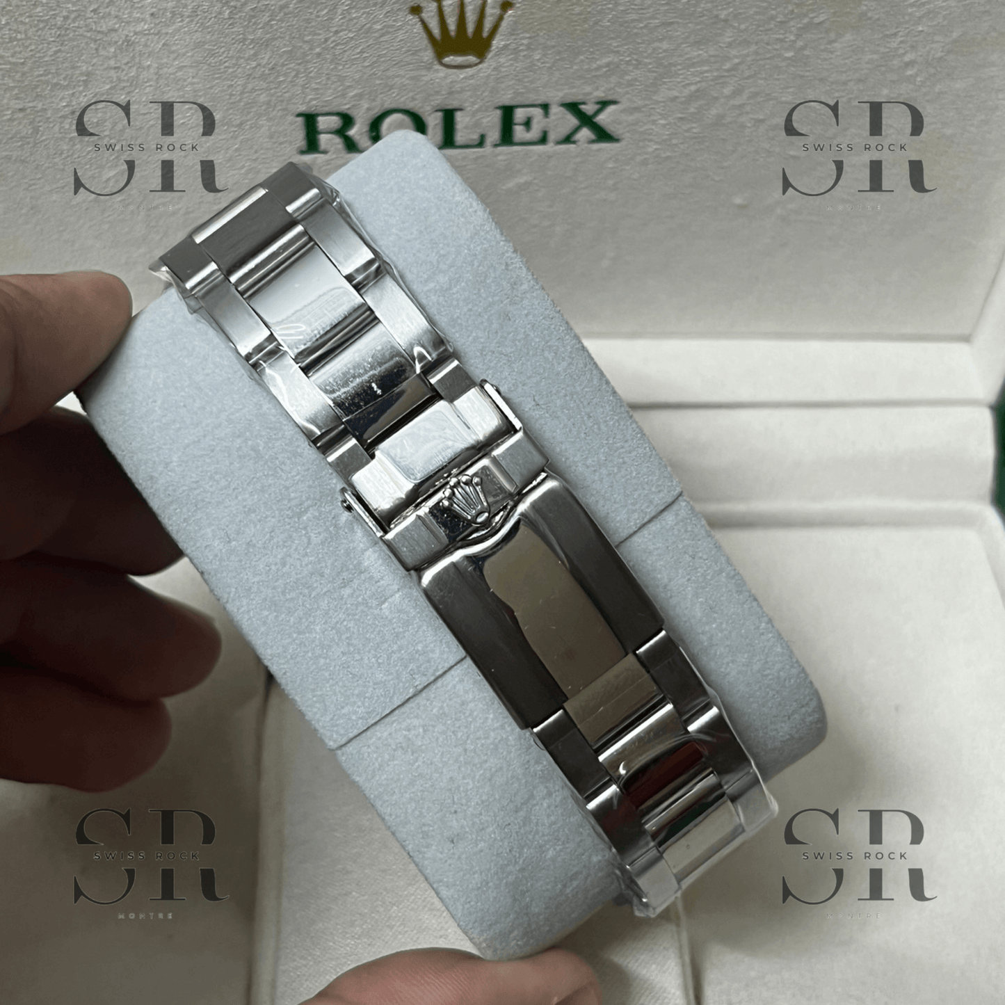 OYSTER PERPERTUEL BLEU FLUTTED BEZEL