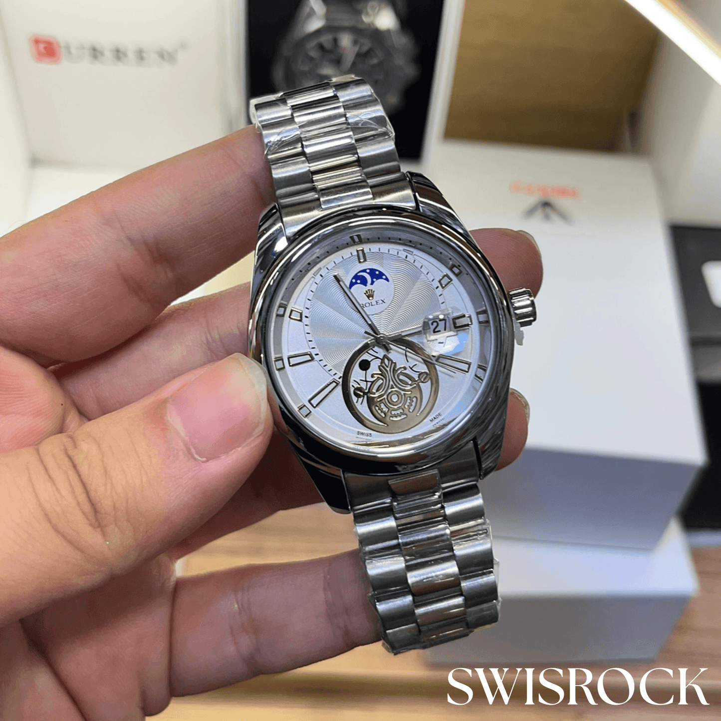 Montre Prestige Blanc Or
