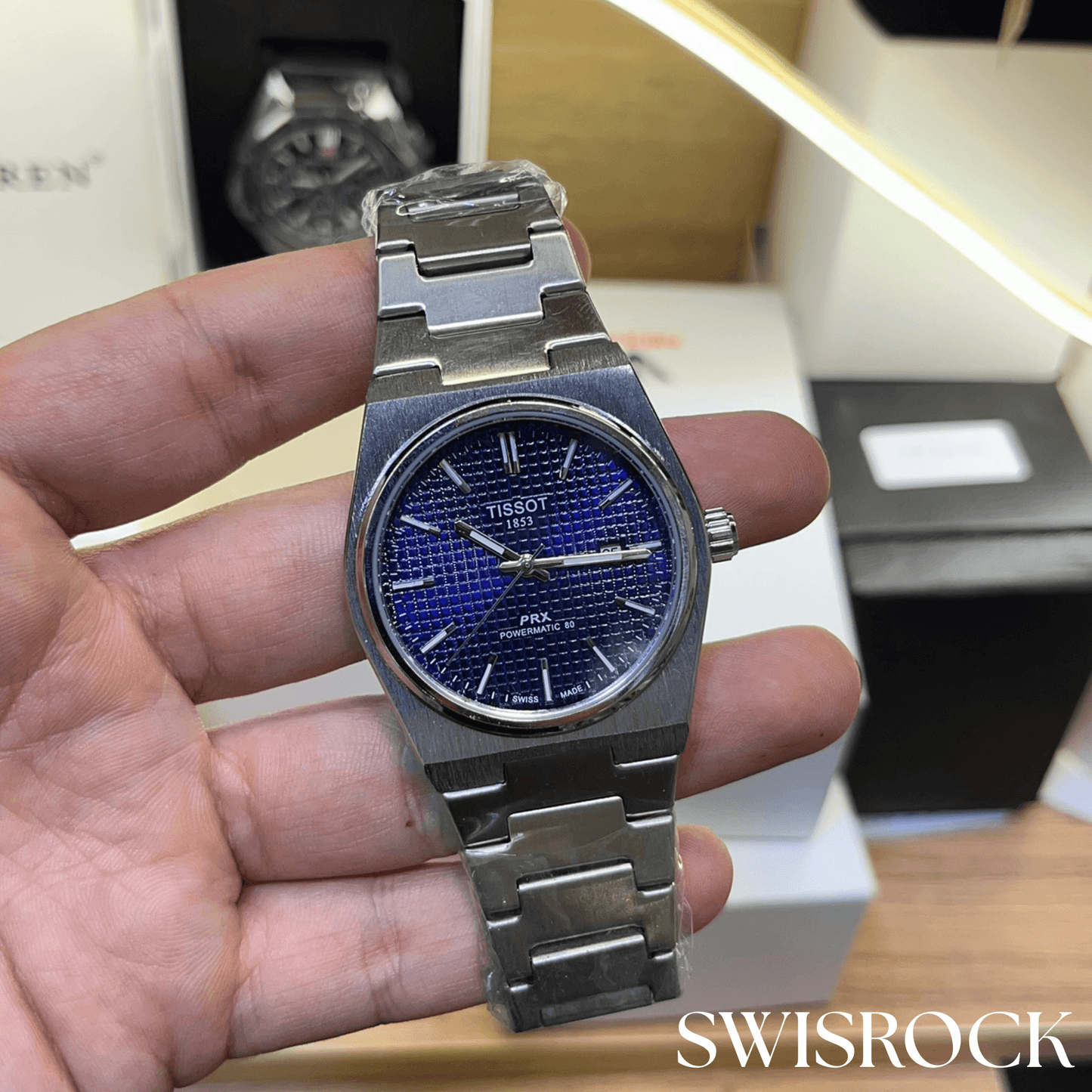 Montre Classique Bleu Homme