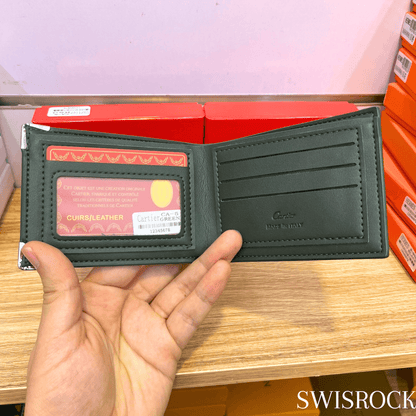 Portefeuille Cuir Classique Noir — Swisrock