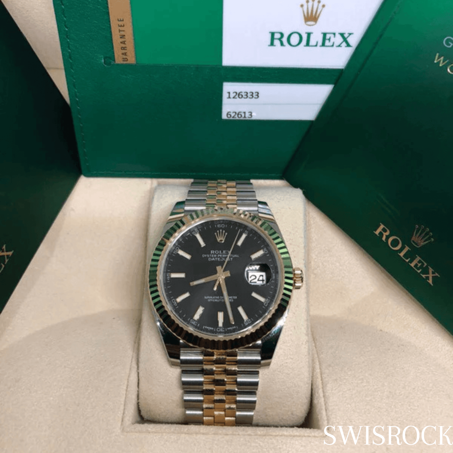 Montre Datejust Fond Noir Jubilée 41 mm-MASTER QUALITY