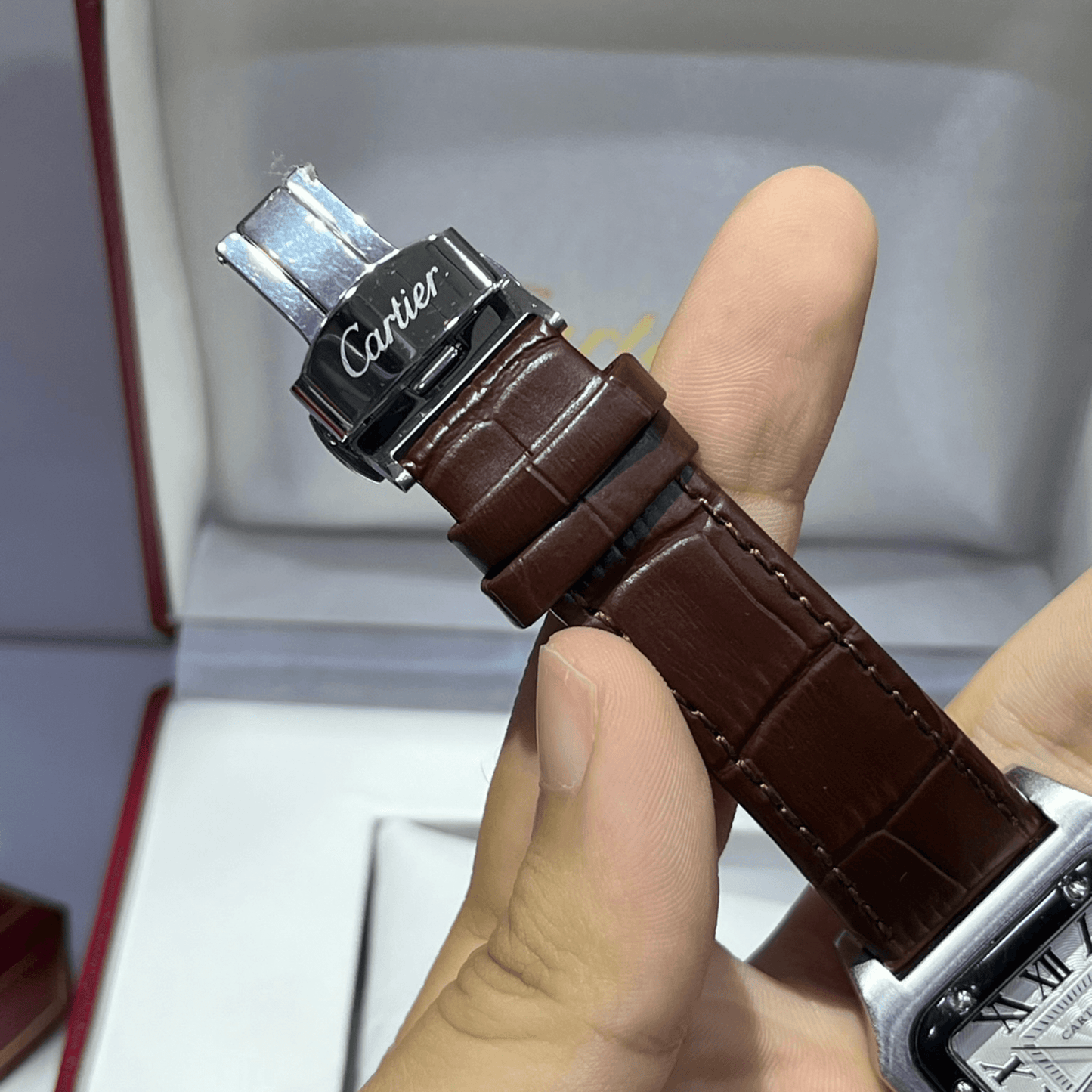 Modèle Santos - bracelet cuir