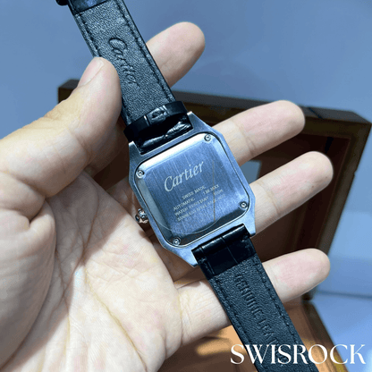 Montre Santos de Cartier en cuir